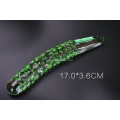 SacKnove 470041 Handmade Pull Beads Anal Plug Crystal Realistic Cucumber Glass Dildo For Women Pussy Masturbate